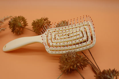1 Stk. Haarbürste, Bürste mit Spiralfeder für Jeden Haartyp