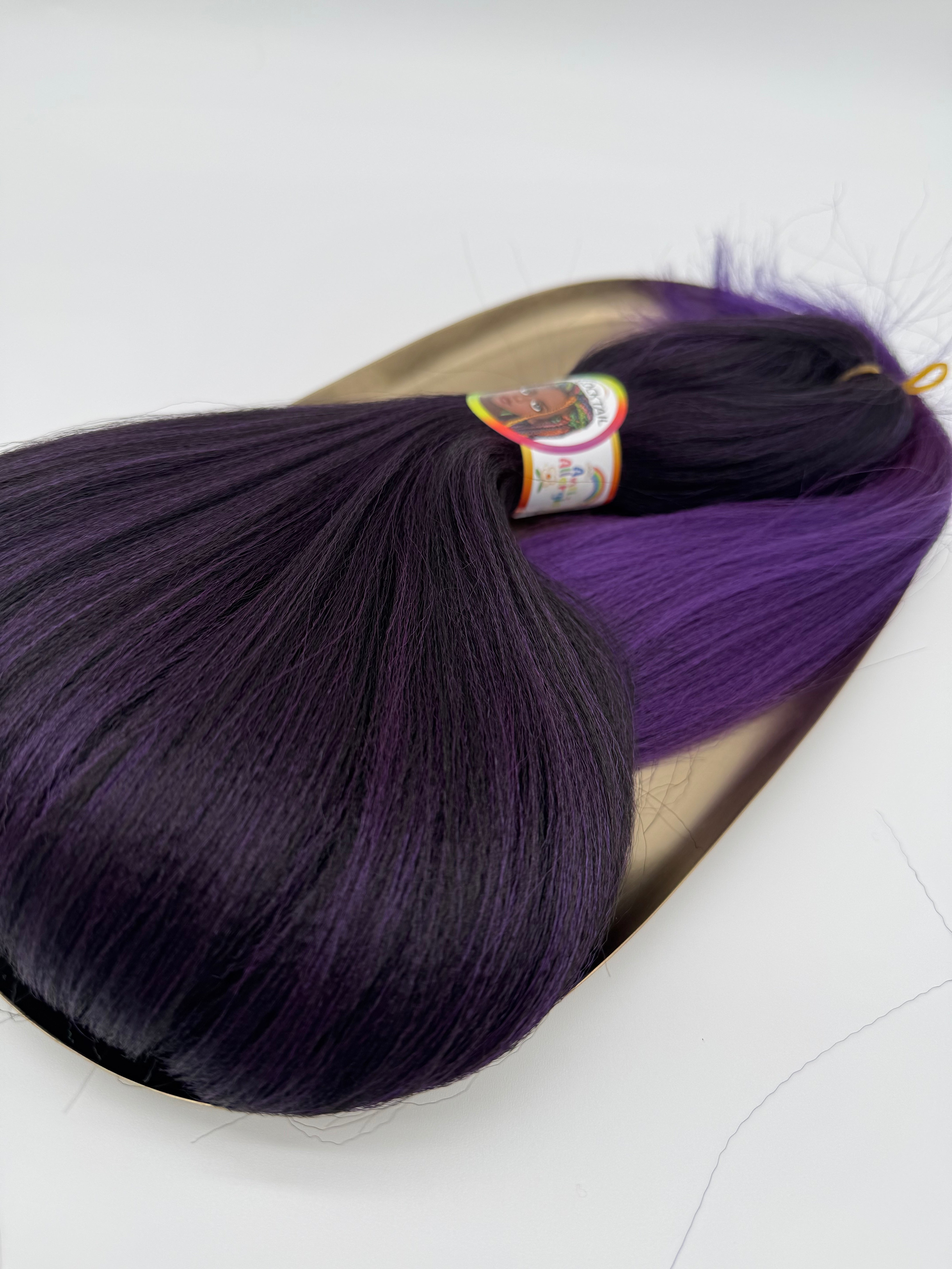 Premium Flechthaar (4er Set), AMETHYST
