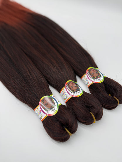 3x Pre-Stretched Premium Braids – Antibakterielle Flechthaarsträhnen, 2-45