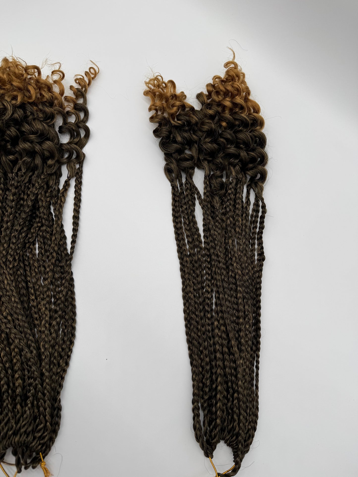 6x Box Braids Curly Ends – Antibakterielle Braids mit lockigen Spitzen, Wiederverwendbar, 1B/27