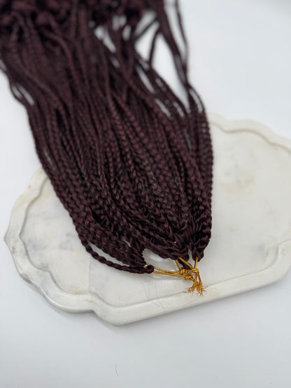6x Box Braids Curly Ends – Antibakterielle Braids mit lockigen Spitzen, Wiederverwendbar, 1B/BUG
