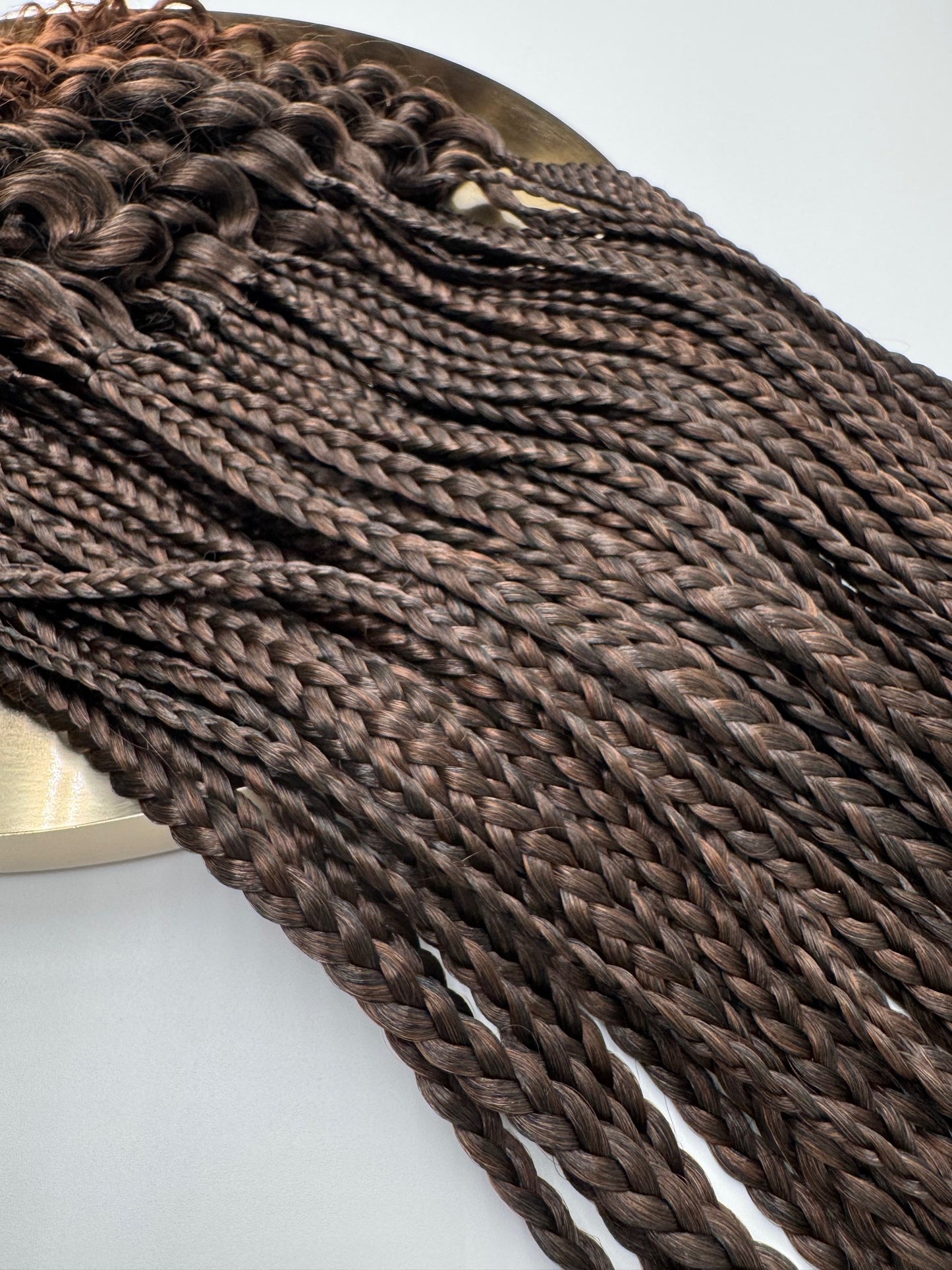 6x Box Braids Curly Ends – Antibakterielle Braids mit lockigen Spitzen, Wiederverwendbar, 1B/30