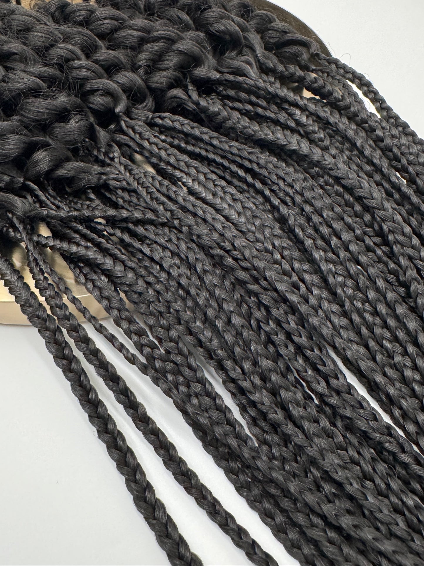 6x Box Braids Curly Ends – Antibakterielle Braids mit lockigen Spitzen, Wiederverwendbar, 2