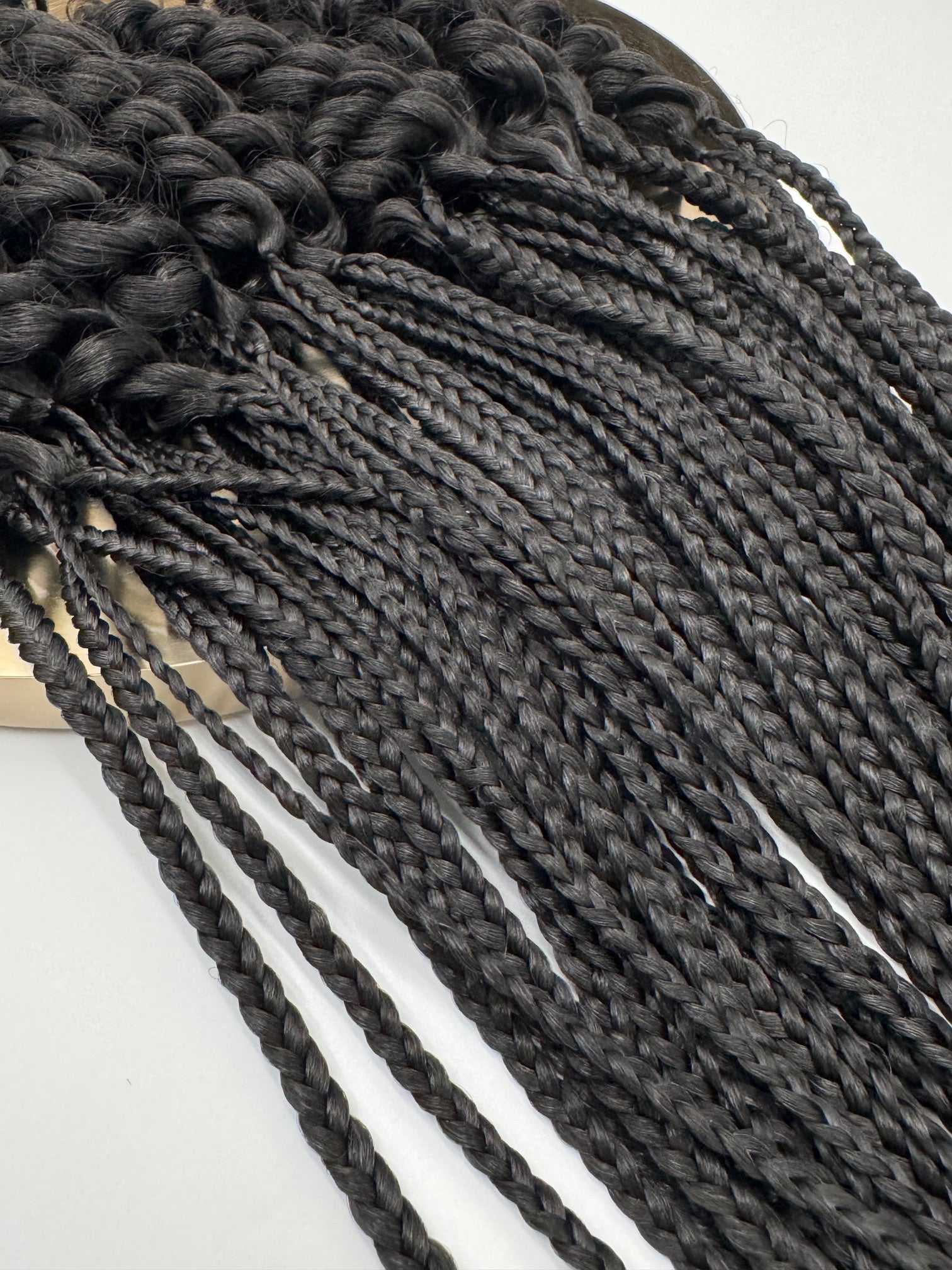6x Box Braids Curly Ends – Antibakterielle Braids mit lockigen Spitzen, Wiederverwendbar, 2