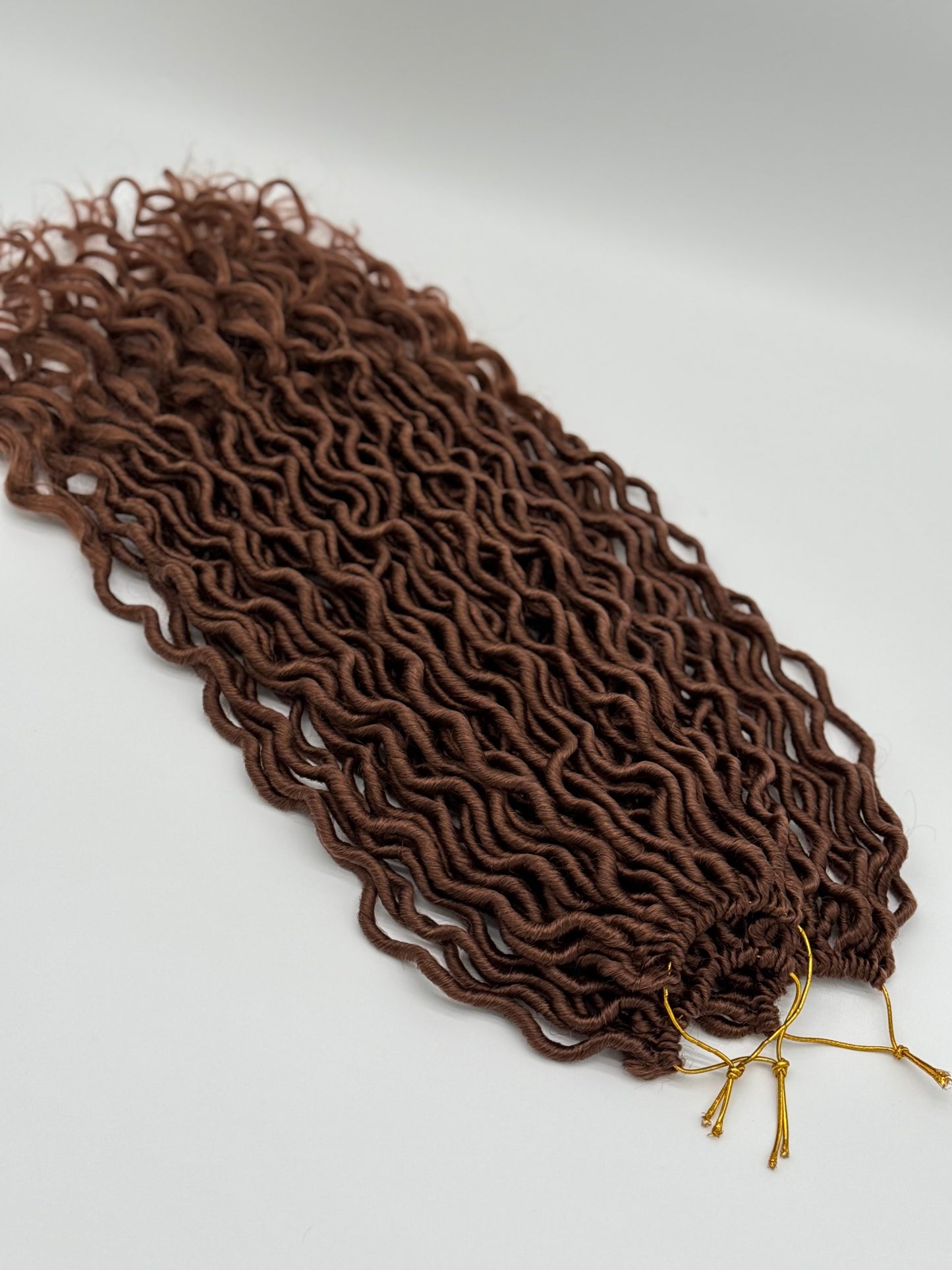 3x Goddess Faux Locs – Antibakterielle Locs mit lockigen Enden, Wiederverwendbar, 30