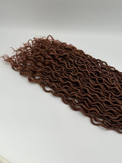 3x Goddess Faux Locs – Antibakterielle Locs mit lockigen Enden, Wiederverwendbar, 30