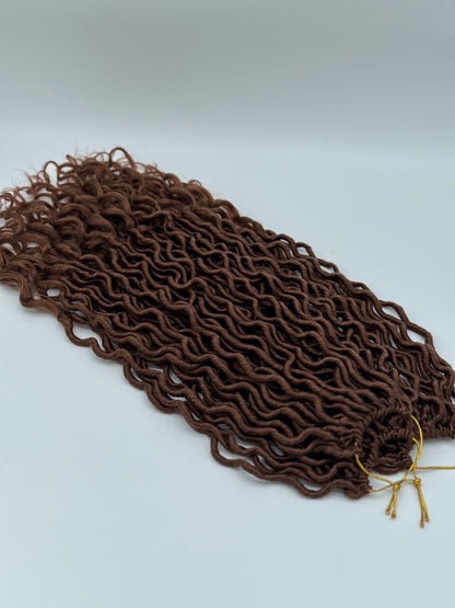 3x Goddess Faux Locs – Antibakterielle Locs mit lockigen Enden, Wiederverwendbar, 30