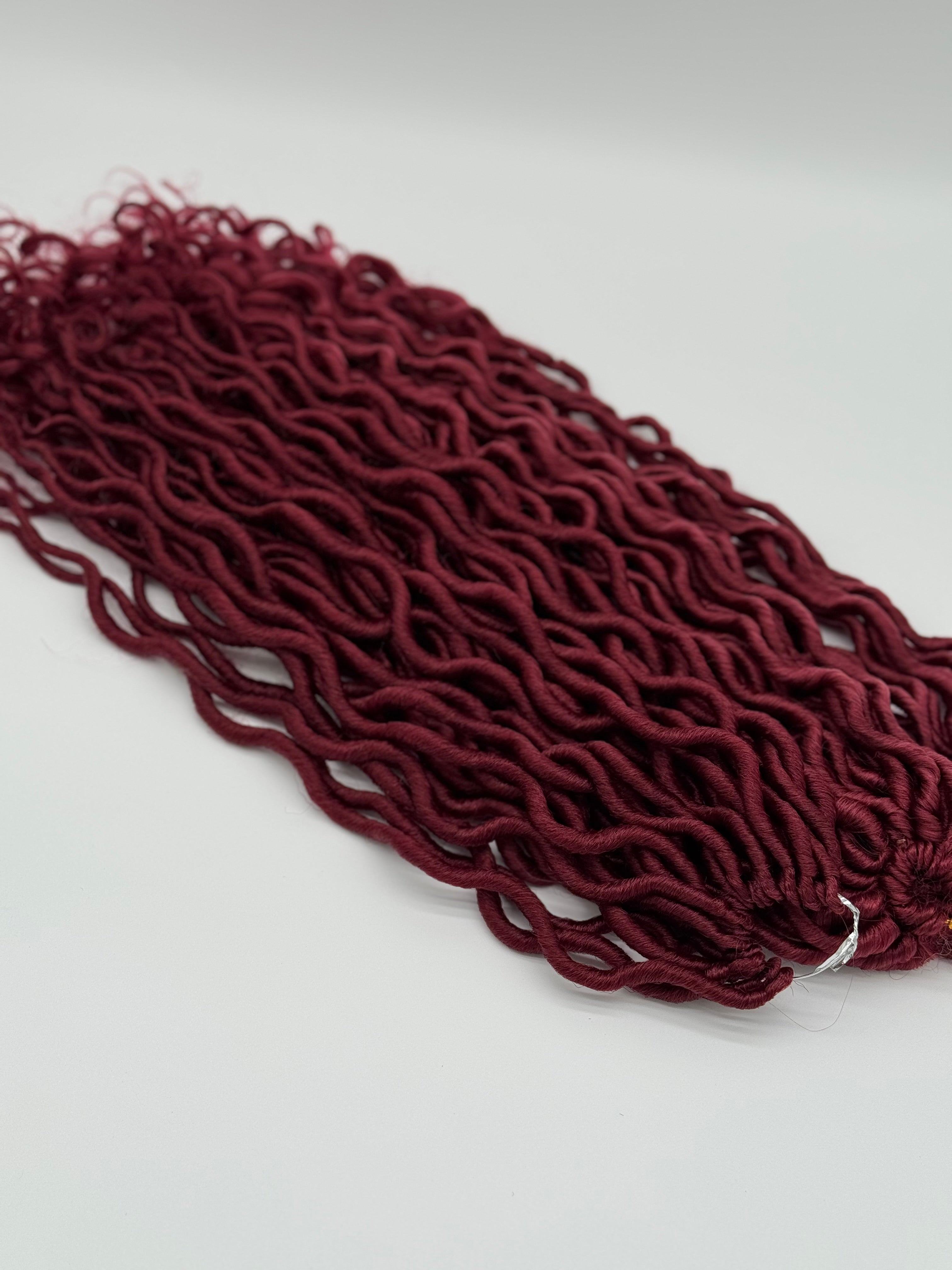 3x Goddess Faux Locs – Antibakterielle Locs mit lockigen Enden, Wiederverwendbar, BUG