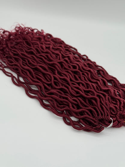 3x Goddess Faux Locs – Antibakterielle Locs mit lockigen Enden, Wiederverwendbar, BUG