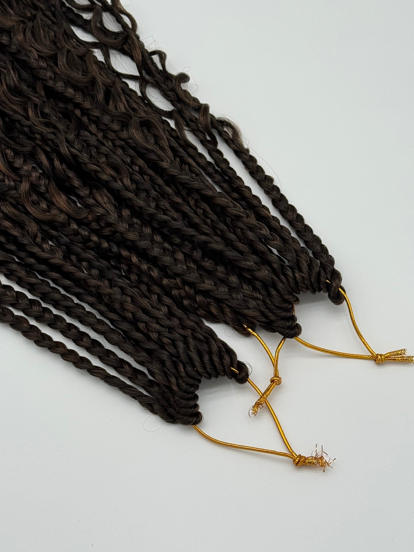 6x River Box Braids – Antibakterielle Braids mit natürlichem Wellen-Look, Wiederverwendbar, T30