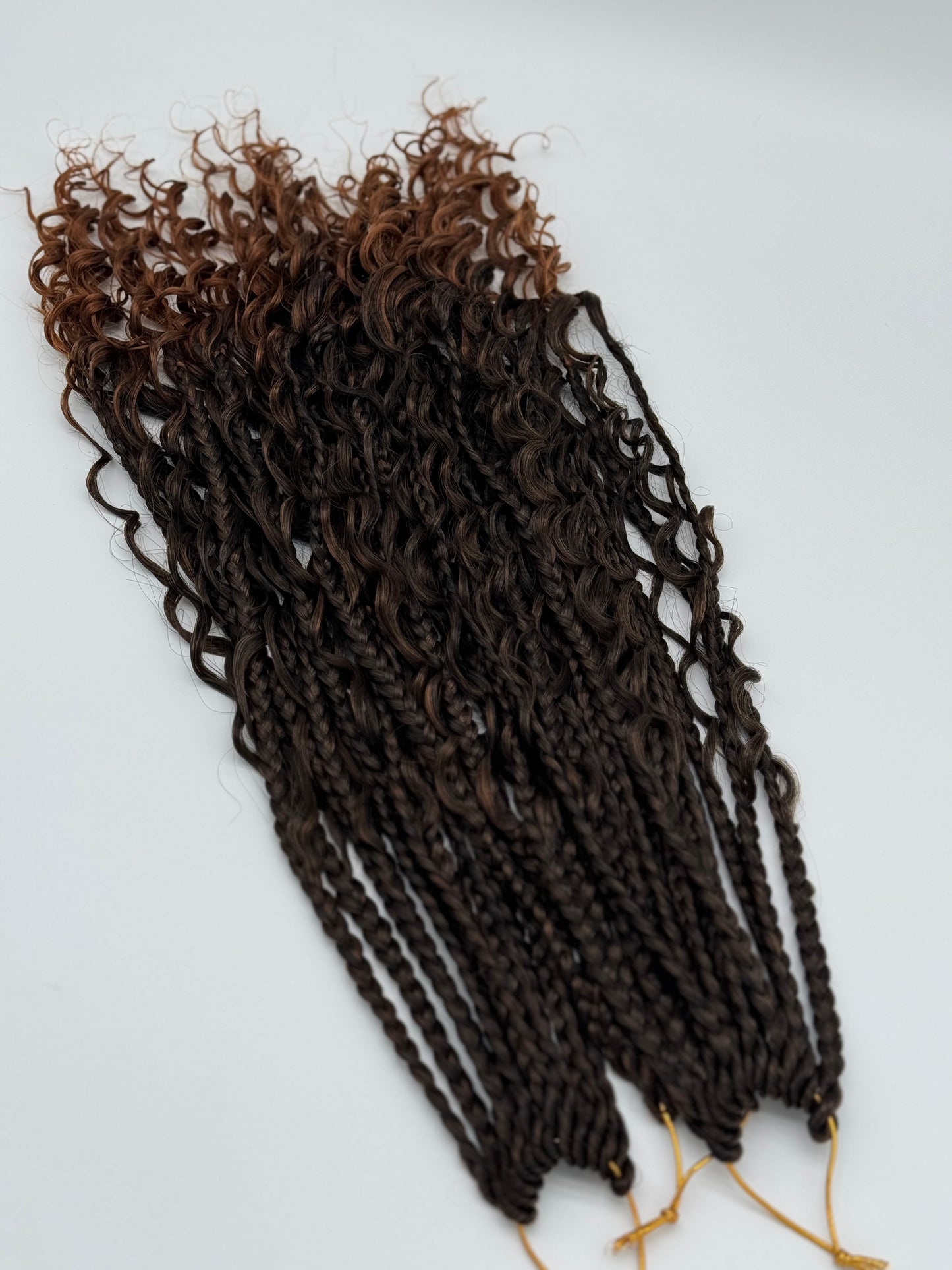 6x River Box Braids – Antibakterielle Braids mit natürlichem Wellen-Look, Wiederverwendbar, T30