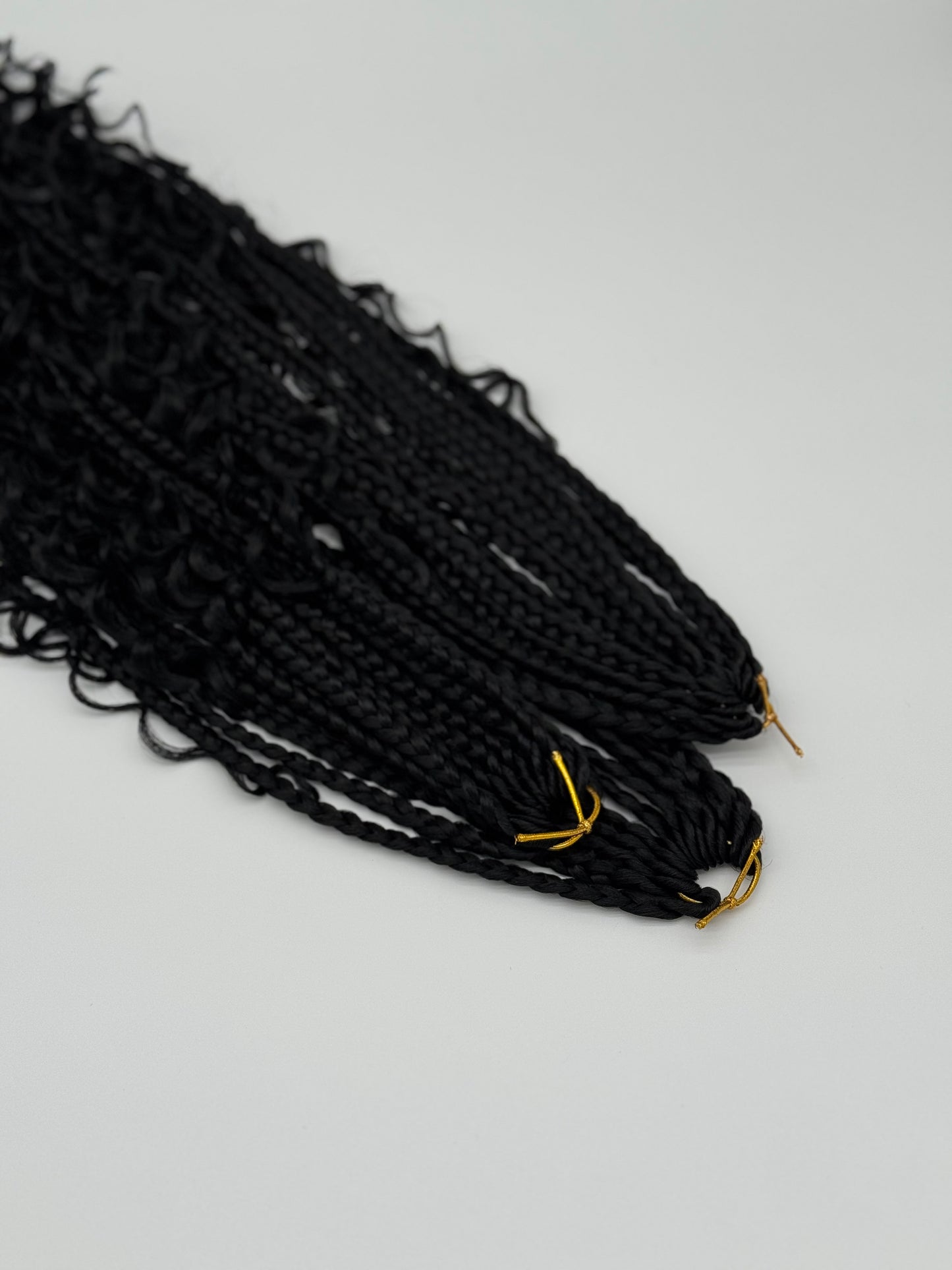 6x River Box Braids – Antibakterielle Braids mit natürlichem Wellen-Look, Wiederverwendbar, 1B
