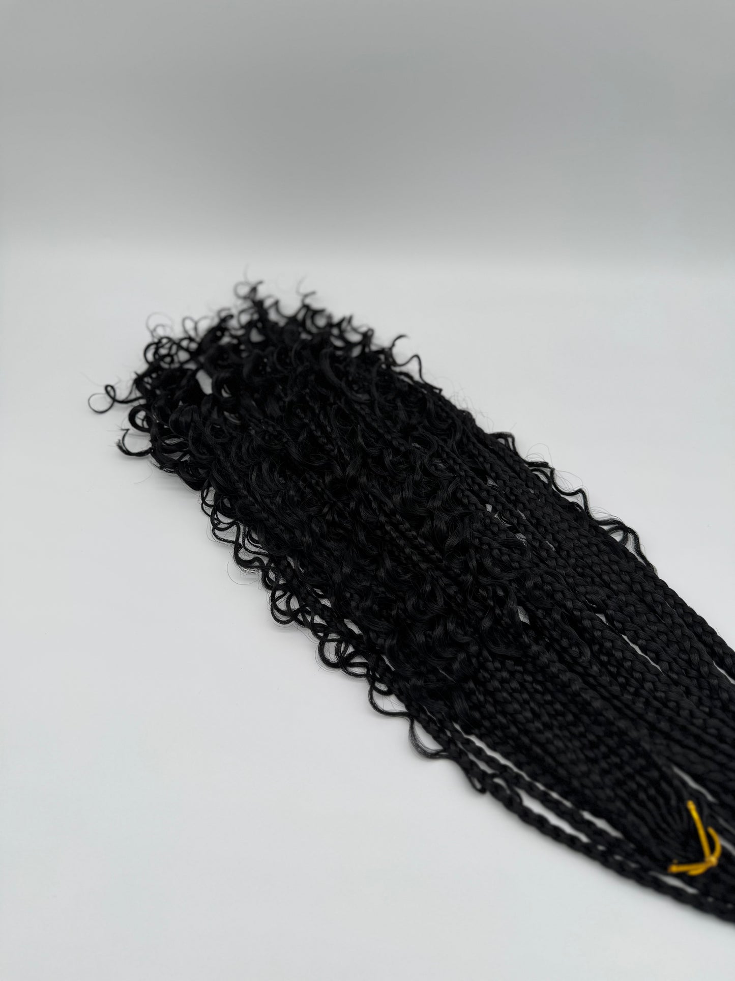 6x River Box Braids – Antibakterielle Braids mit natürlichem Wellen-Look, Wiederverwendbar, 1B