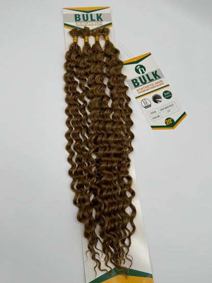Deep Wave Bulk Hair – Extensions aus Synthetic Hair Premium Fiber Blend, 27