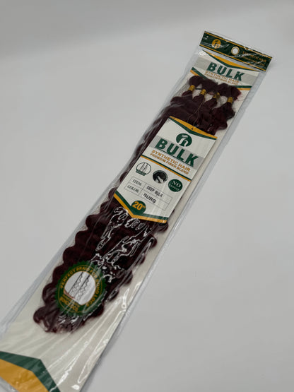 Deep Wave Bulk Hair – Extensions aus Synthetic Hair Premium Fiber Blend, BUG