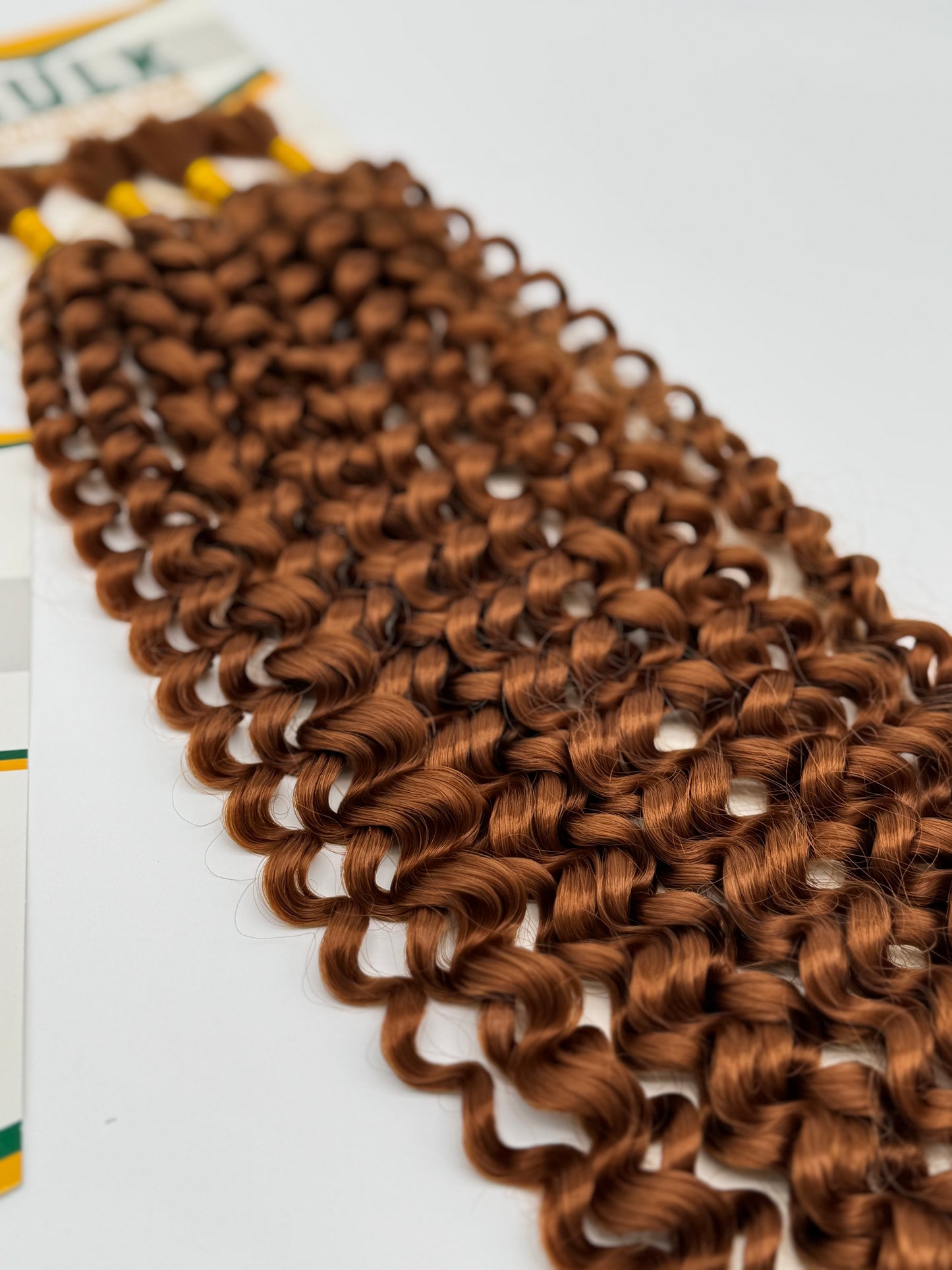 Water Wave Bulk Hair – Extensions aus Synthetic Hair Premium Fiber Blend, 30