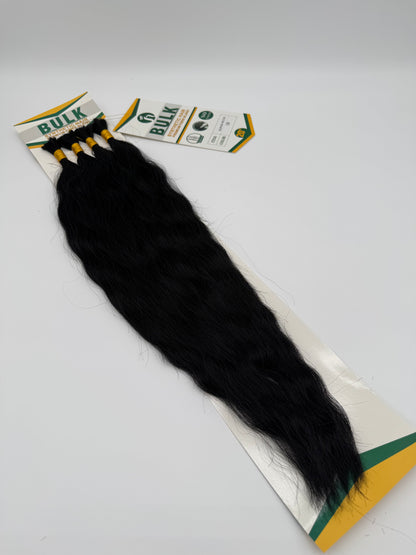 Super Wave Bulk Hair – Extensions aus Synthetic Hair Premium Fiber Blend, 1B