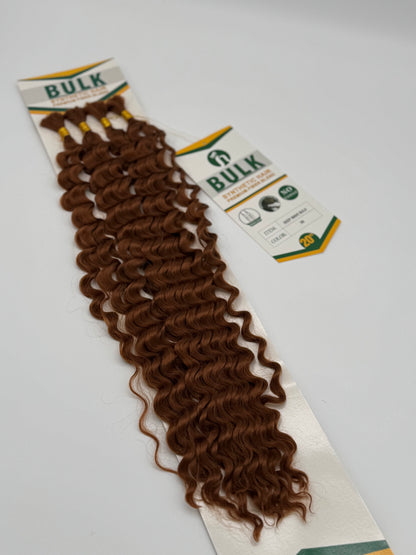 Deep Wave Bulk Hair – Extensions aus Synthetic Hair Premium Fiber Blend, 30