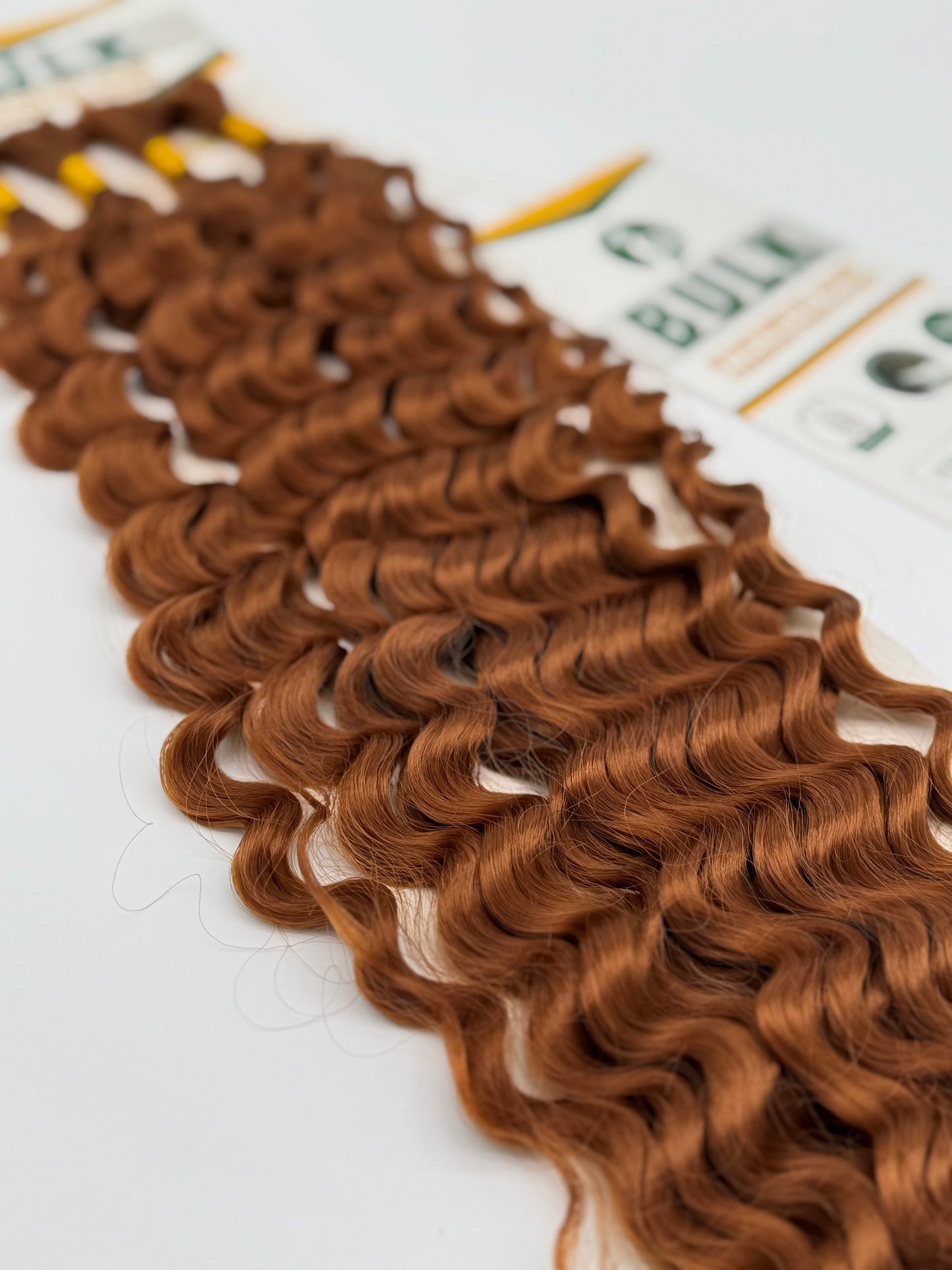 Deep Wave Bulk Hair – Extensions aus Synthetic Hair Premium Fiber Blend, 30