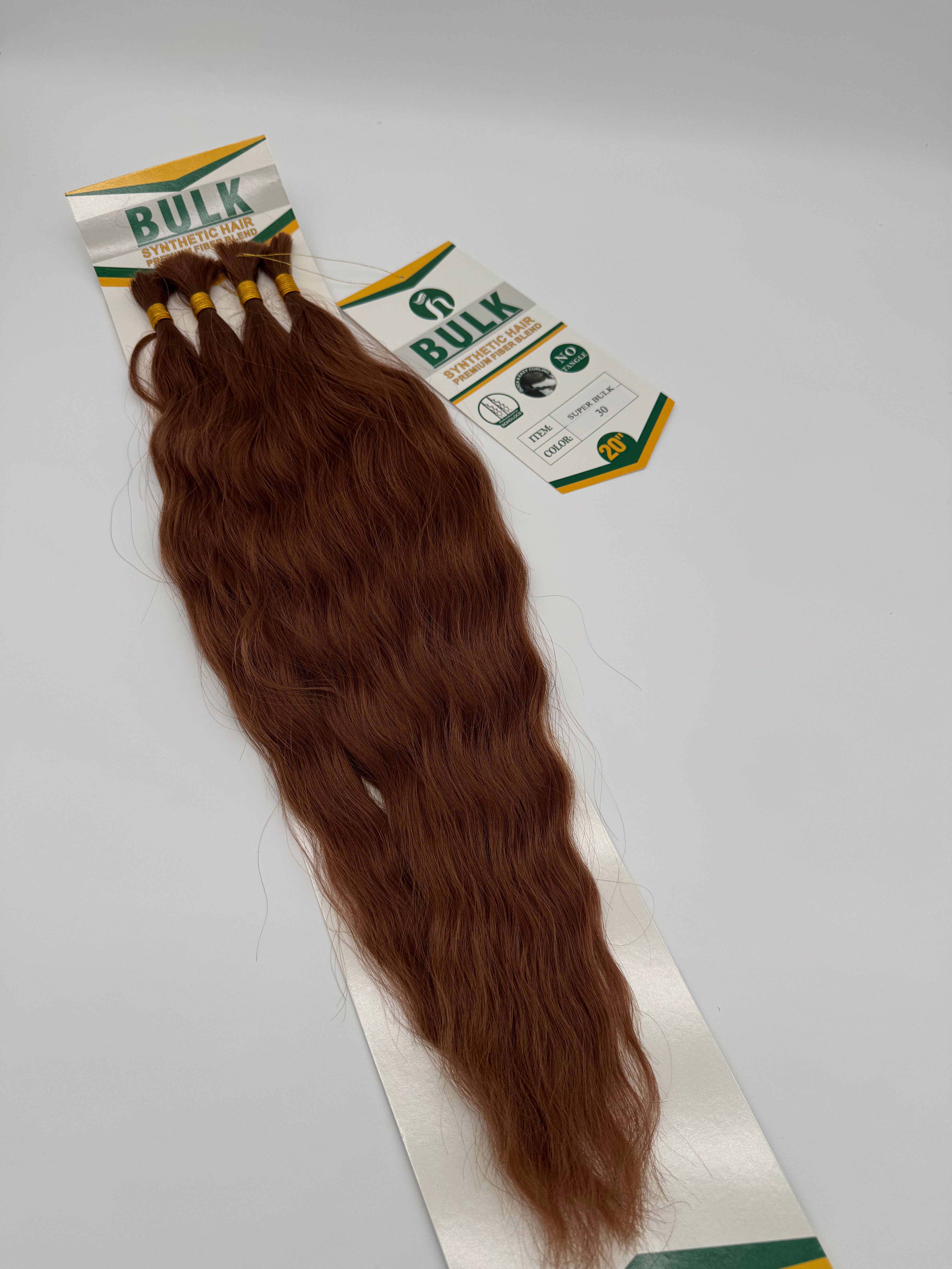 Super Wave Bulk Hair – Extensions aus Synthetic Hair Premium Fiber Blend, 30