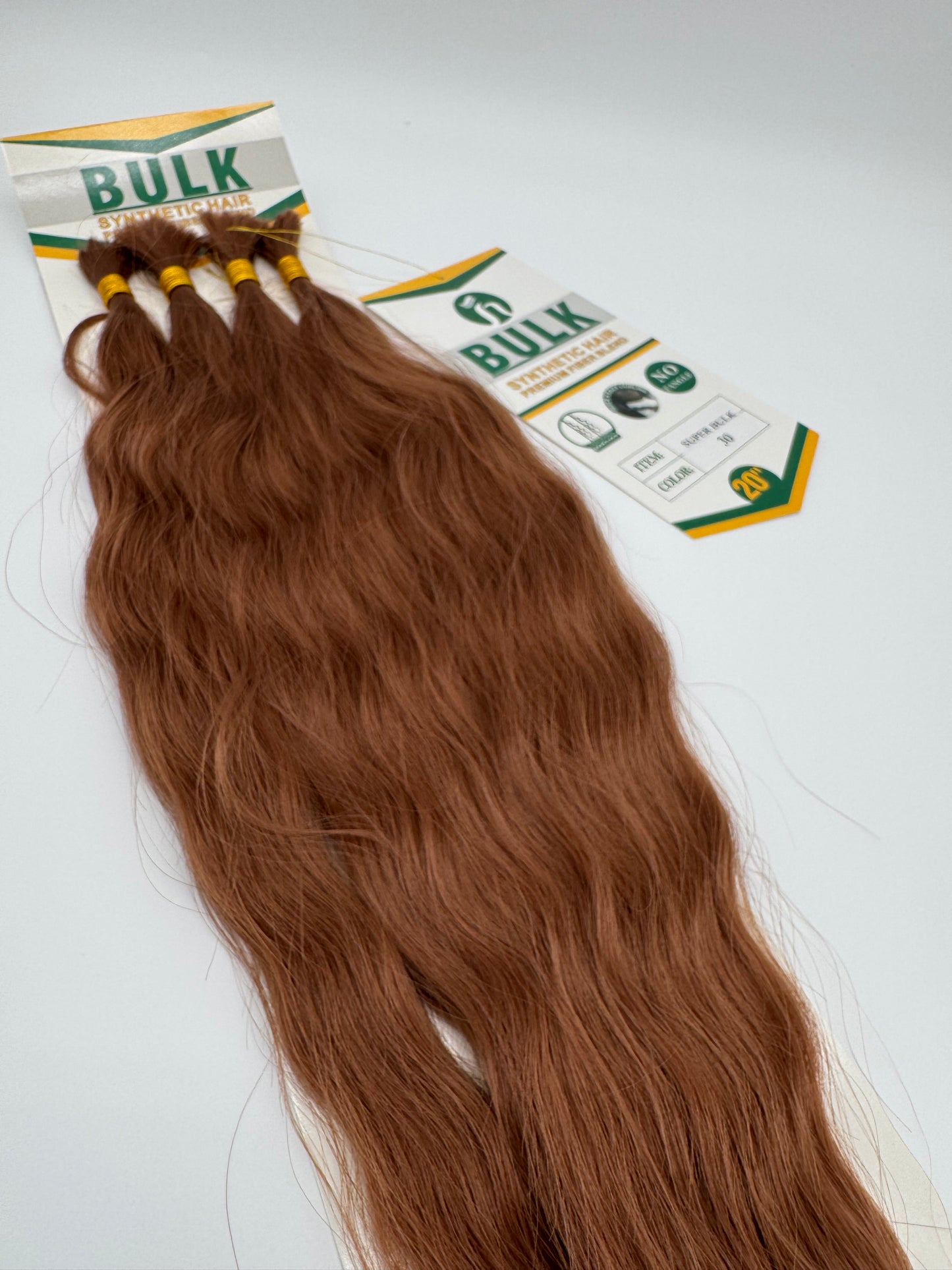 Super Wave Bulk Hair – Extensions aus Synthetic Hair Premium Fiber Blend, 30