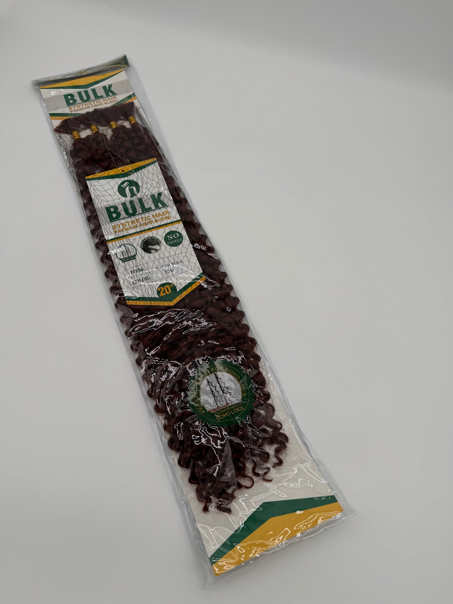 Water Wave Bulk Hair – Extensions aus Synthetic Hair Premium Fiber Blend, 350