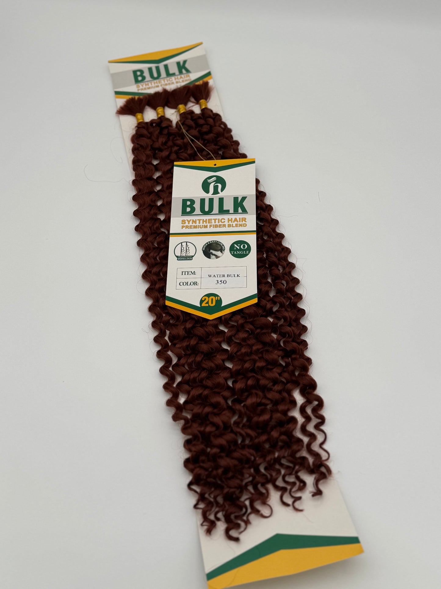 Water Wave Bulk Hair – Extensions aus Synthetic Hair Premium Fiber Blend, 350