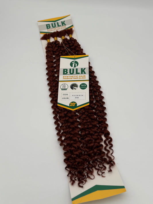 Water Wave Bulk Hair – Extensions aus Synthetic Hair Premium Fiber Blend, 350
