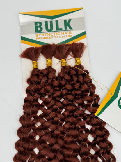 Water Wave Bulk Hair – Extensions aus Synthetic Hair Premium Fiber Blend, 350