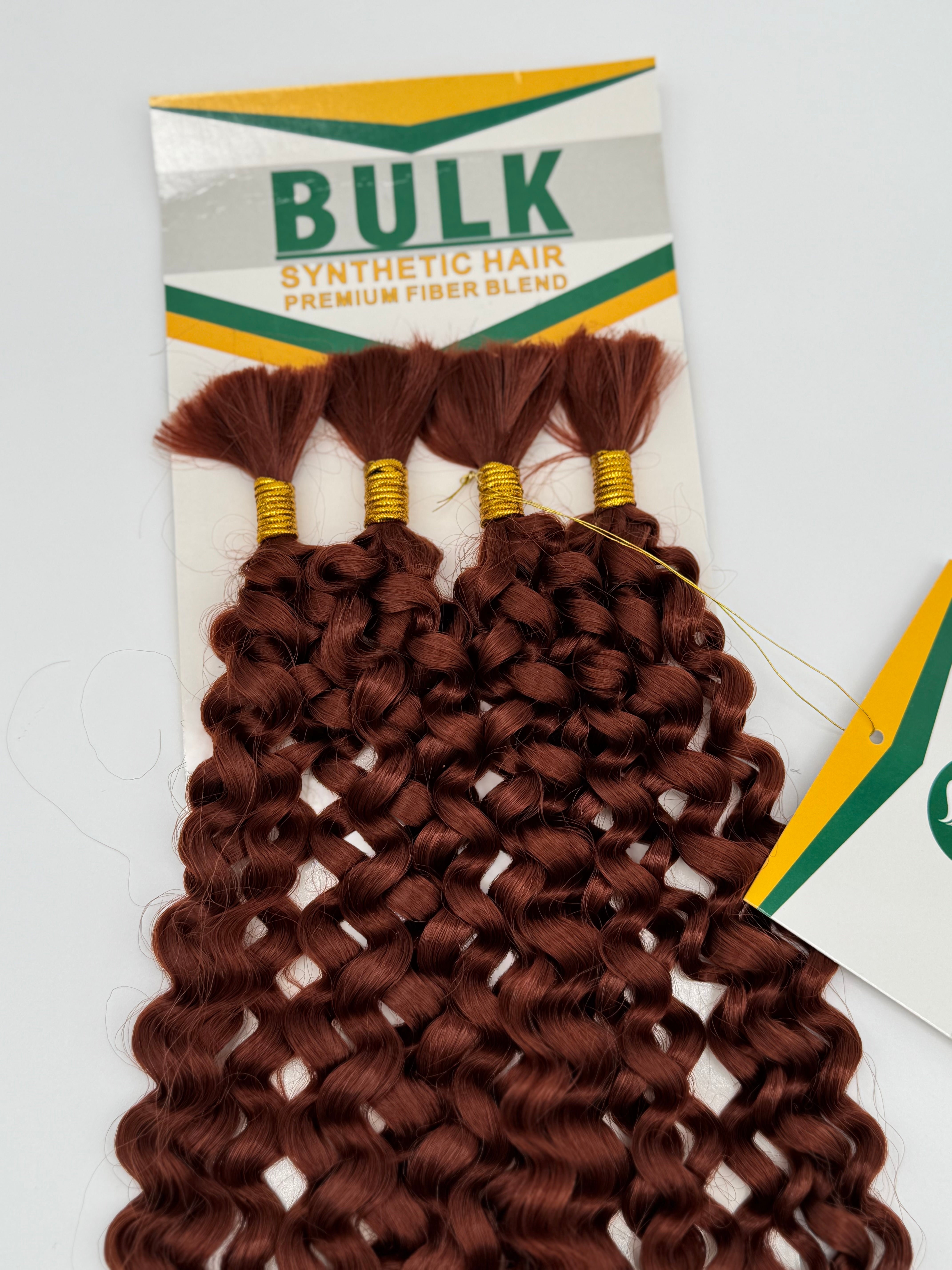 Water Wave Bulk Hair – Extensions aus Synthetic Hair Premium Fiber Blend, 350