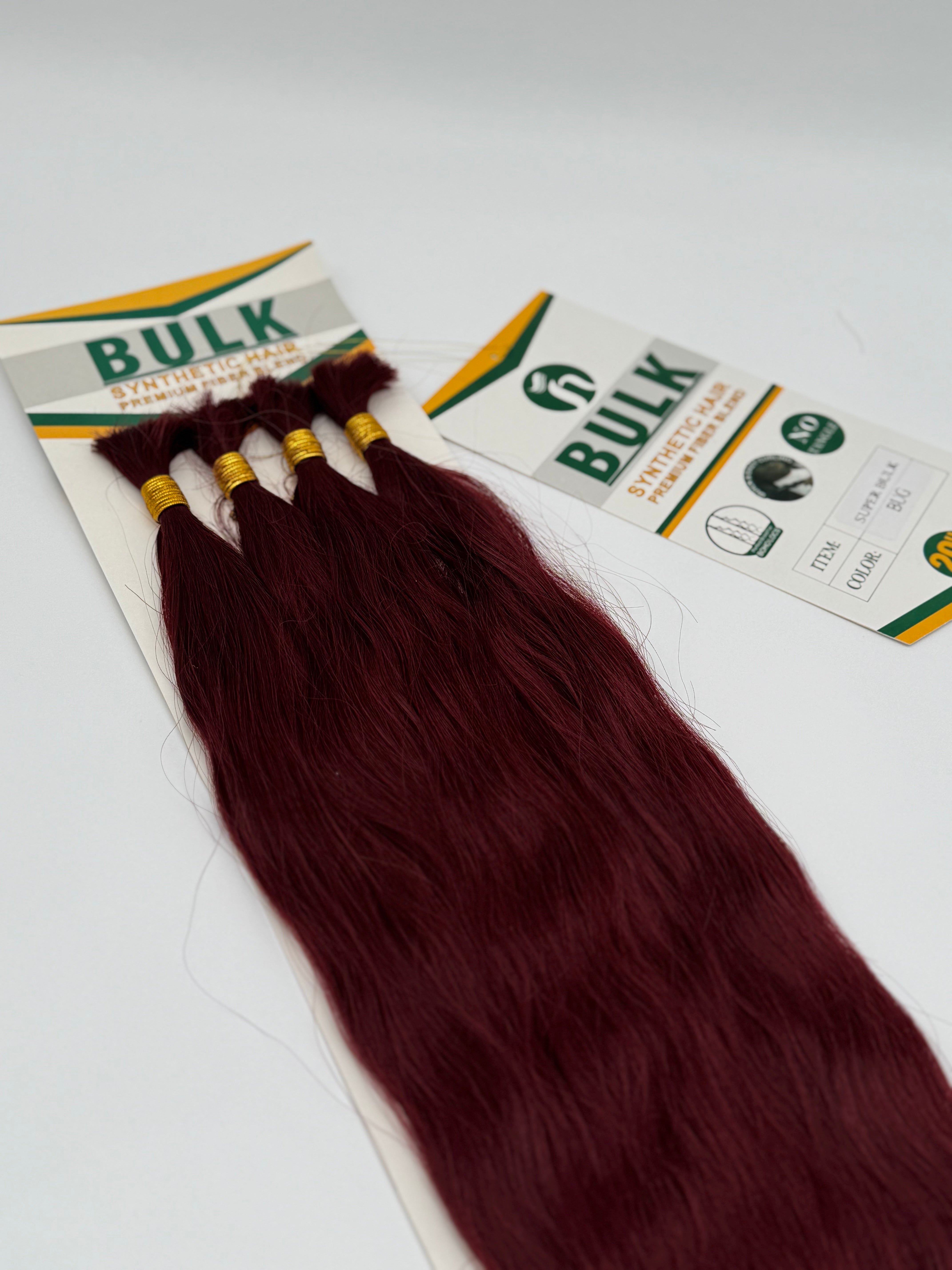 Super Wave Bulk Hair – Extensions aus Synthetic Hair Premium Fiber Blend, BUG