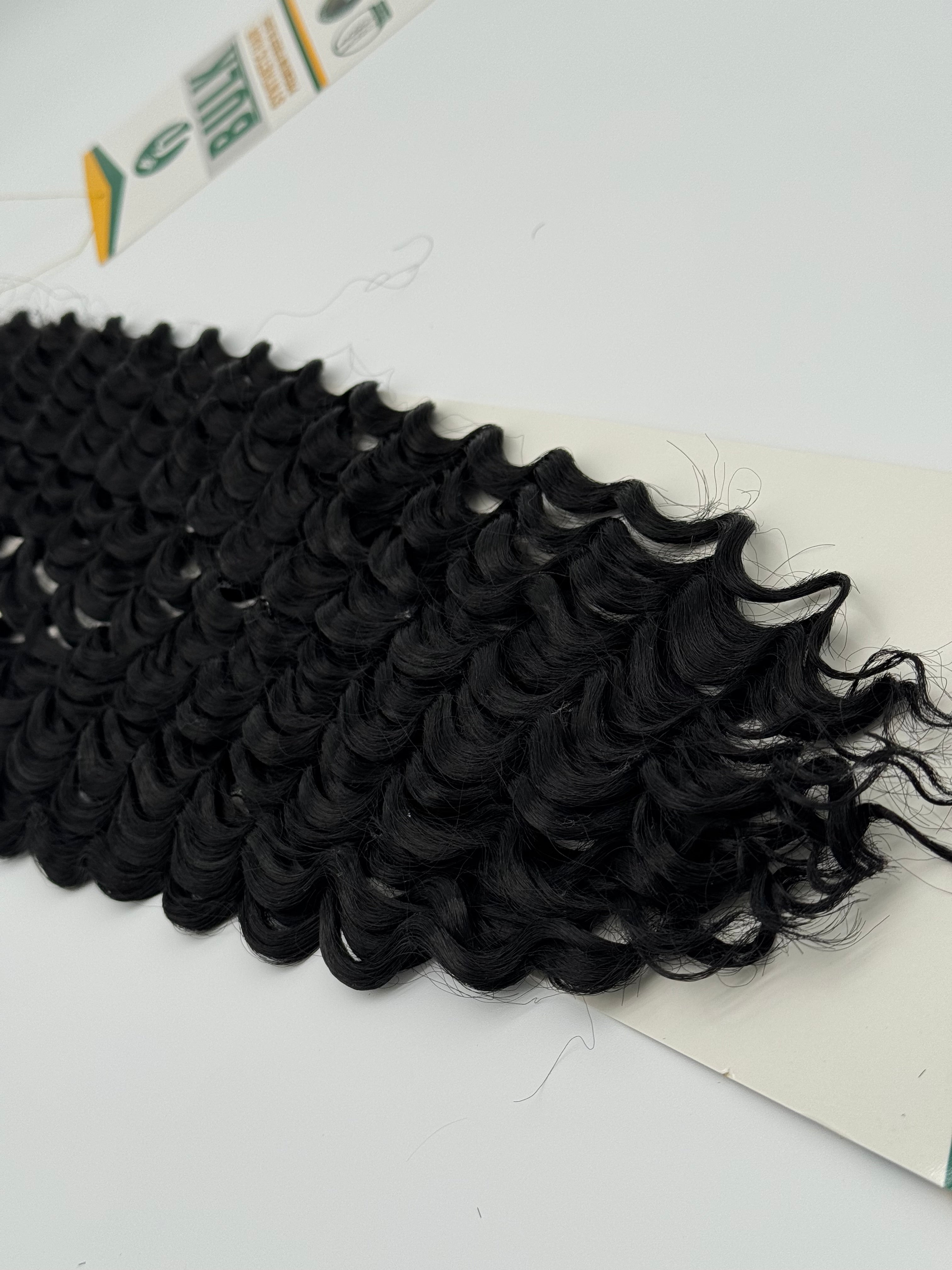 Deep Wave Bulk Hair – Extensions aus Synthetic Hair Premium Fiber Blend, 1B