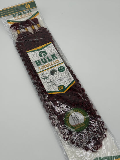 Water Wave Bulk Hair – Extensions aus Synthetic Hair Premium Fiber Blend, BUG