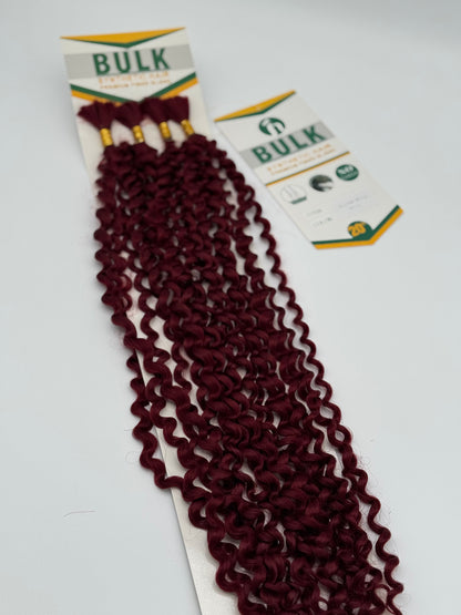 Water Wave Bulk Hair – Extensions aus Synthetic Hair Premium Fiber Blend, BUG