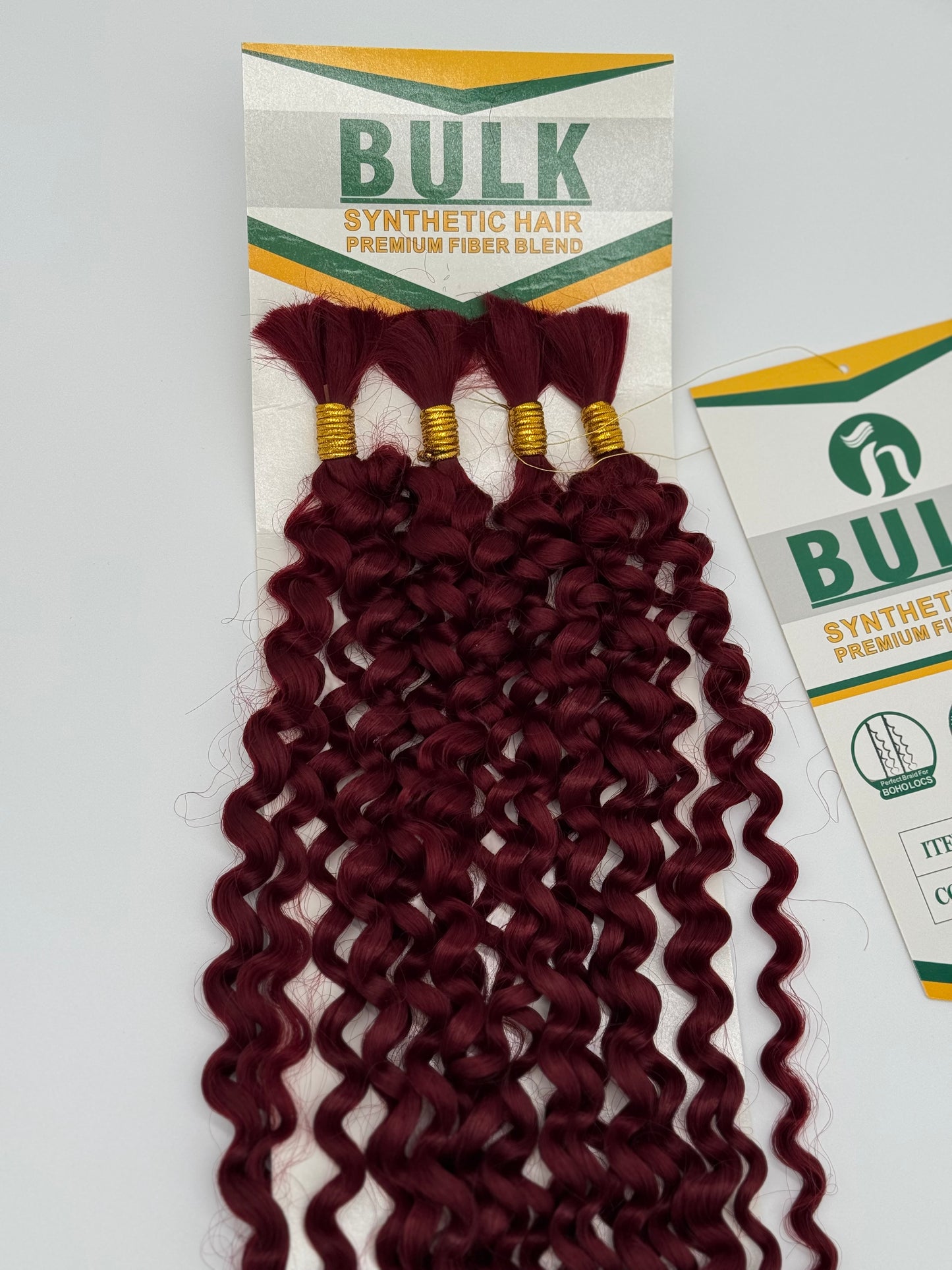 Water Wave Bulk Hair – Extensions aus Synthetic Hair Premium Fiber Blend, BUG