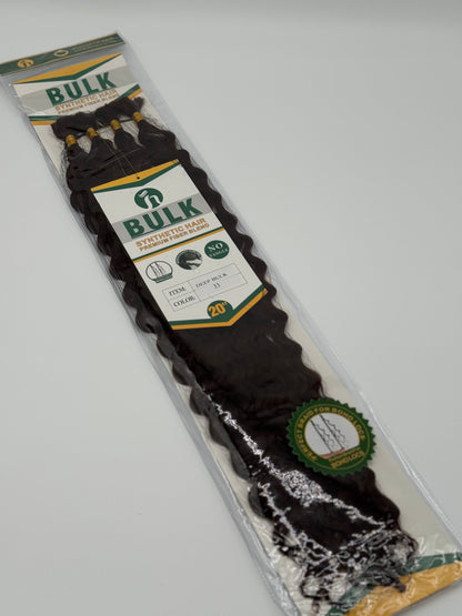 Deep Wave Bulk Hair – Extensions aus Synthetic Hair Premium Fiber Blend, 33