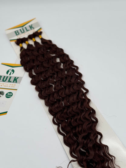 Deep Wave Bulk Hair – Extensions aus Synthetic Hair Premium Fiber Blend, 33