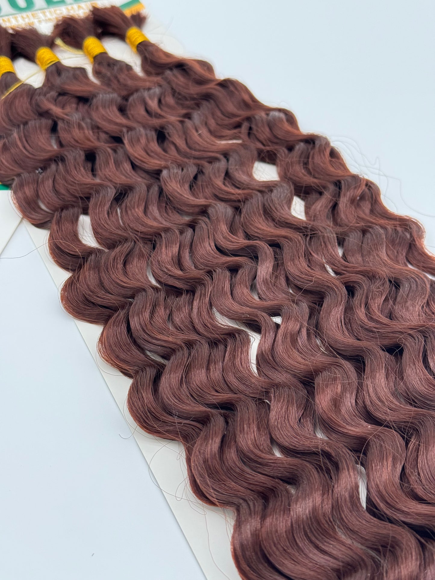 Deep Wave Bulk Hair – Extensions aus Synthetic Hair Premium Fiber Blend, 33