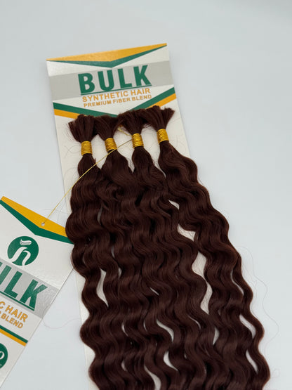 Deep Wave Bulk Hair – Extensions aus Synthetic Hair Premium Fiber Blend, 33