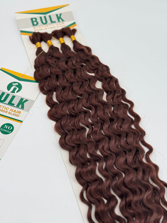 Deep Wave Bulk Hair – Extensions aus Synthetic Hair Premium Fiber Blend, 33