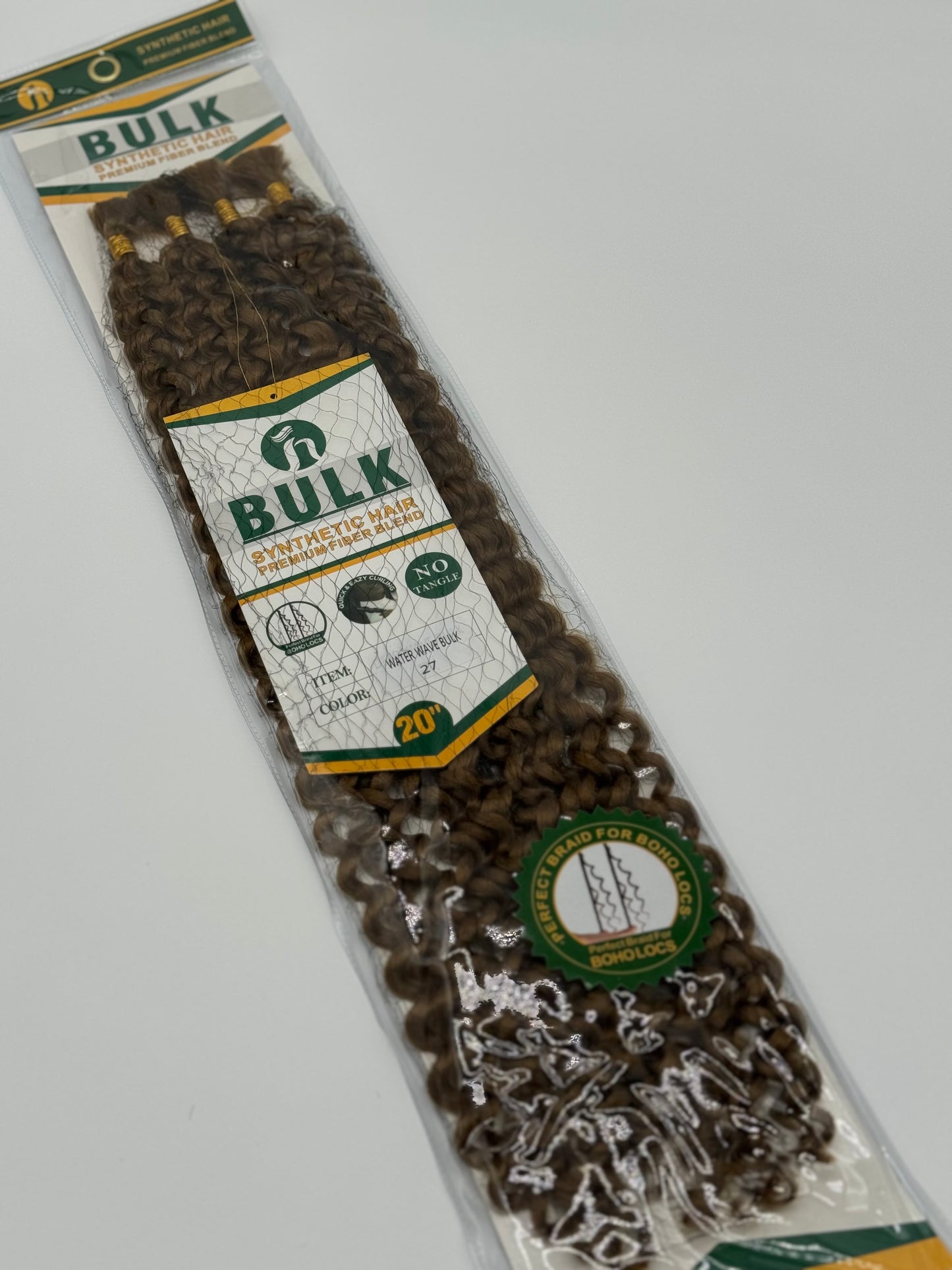 Water Wave Bulk Hair – Extensions aus Synthetic Hair Premium Fiber Blend, 27