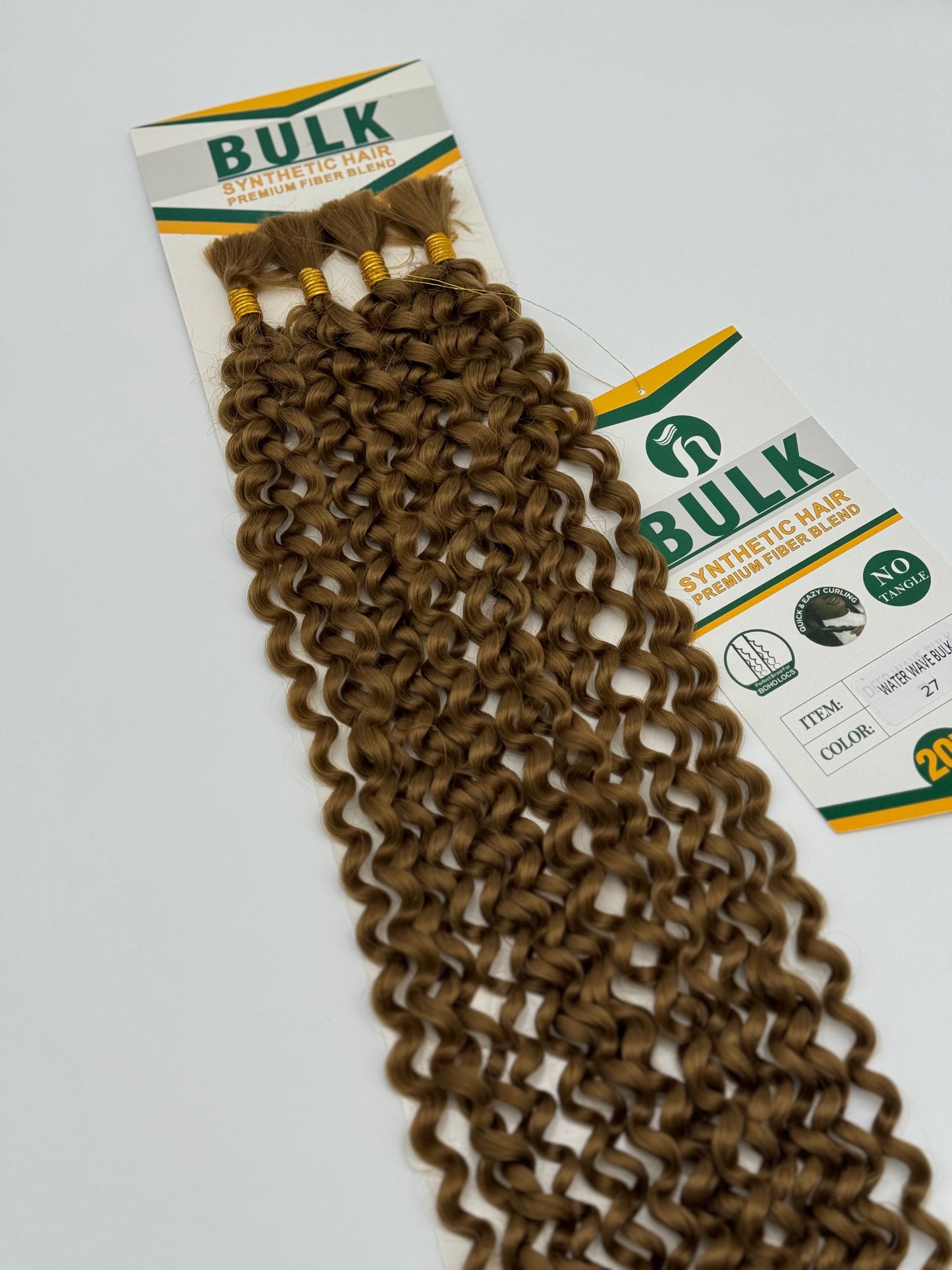 Water Wave Bulk Hair – Extensions aus Synthetic Hair Premium Fiber Blend, 27