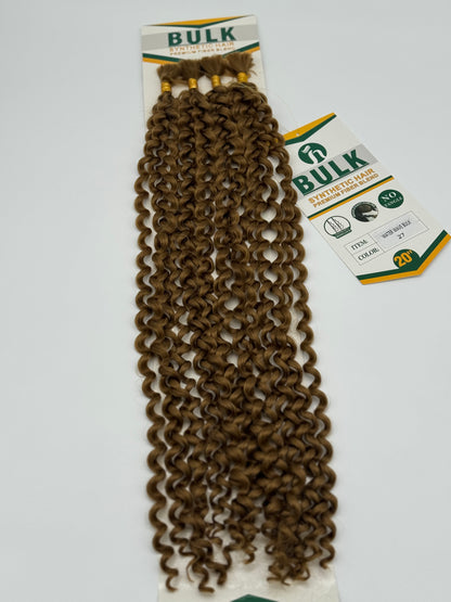 Water Wave Bulk Hair – Extensions aus Synthetic Hair Premium Fiber Blend, 27