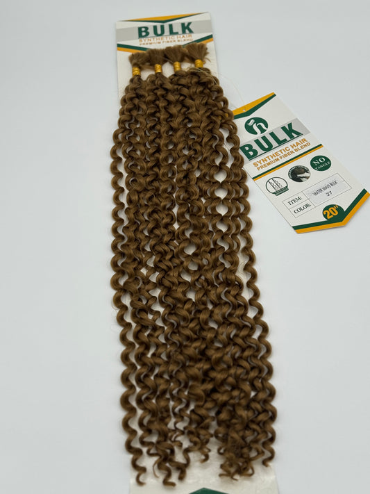Water Wave Bulk Hair – Extensions aus Synthetic Hair Premium Fiber Blend, 27