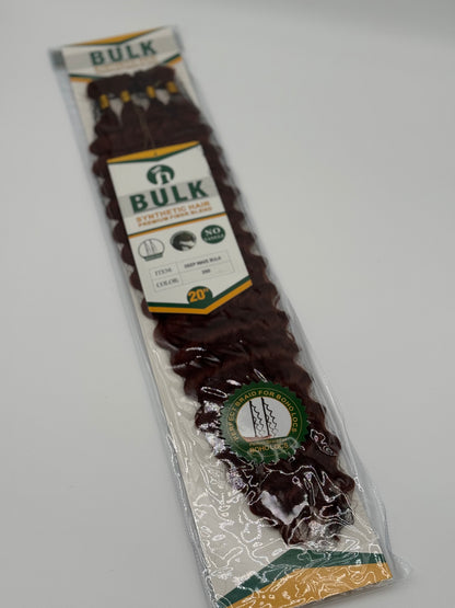 Deep Wave Bulk Hair – Extensions aus Synthetic Hair Premium Fiber Blend, 350