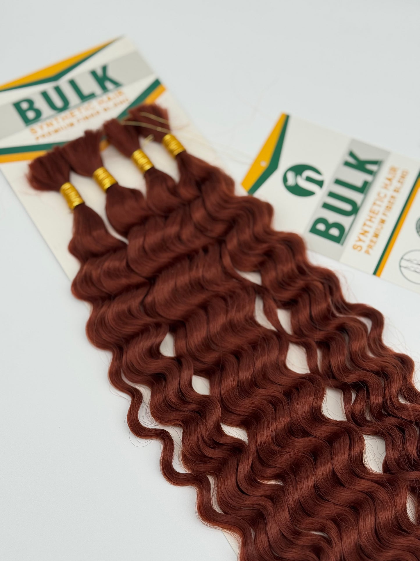 Deep Wave Bulk Hair – Extensions aus Synthetic Hair Premium Fiber Blend, 350