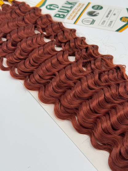 Deep Wave Bulk Hair – Extensions aus Synthetic Hair Premium Fiber Blend, 350