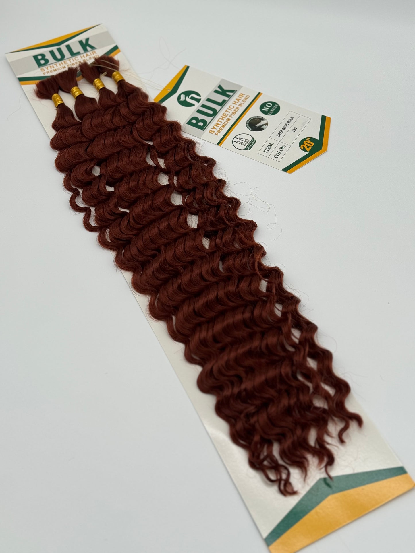 Deep Wave Bulk Hair – Extensions aus Synthetic Hair Premium Fiber Blend, 350