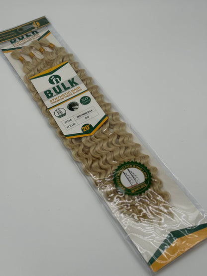 Deep Wave Bulk Hair – Extensions aus Synthetic Hair Premium Fiber Blend, 613