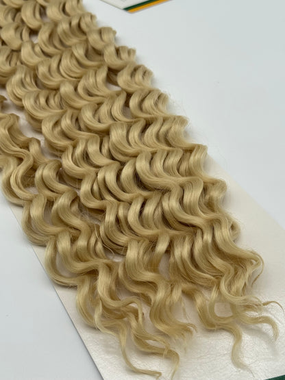 Deep Wave Bulk Hair – Extensions aus Synthetic Hair Premium Fiber Blend, 613